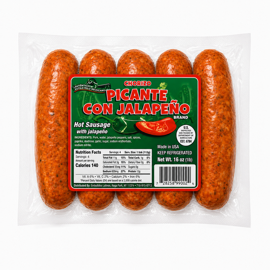 Chorizo Picante con Jalapeño