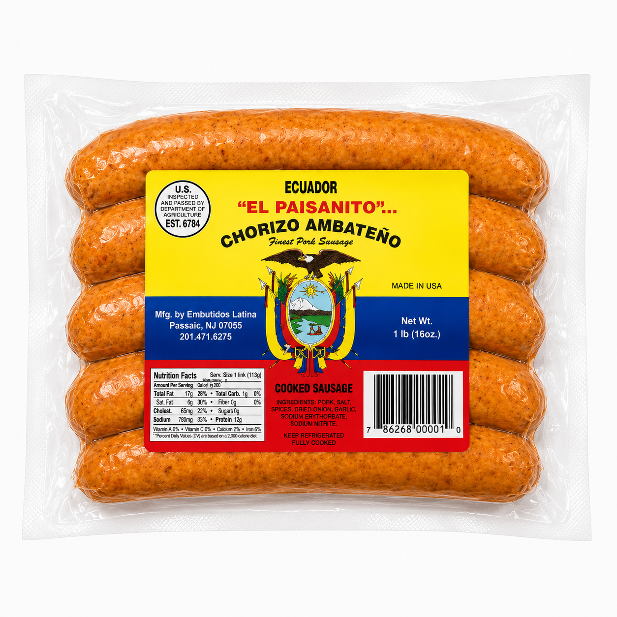 Chorizo Ecuatoriano El Paisanito