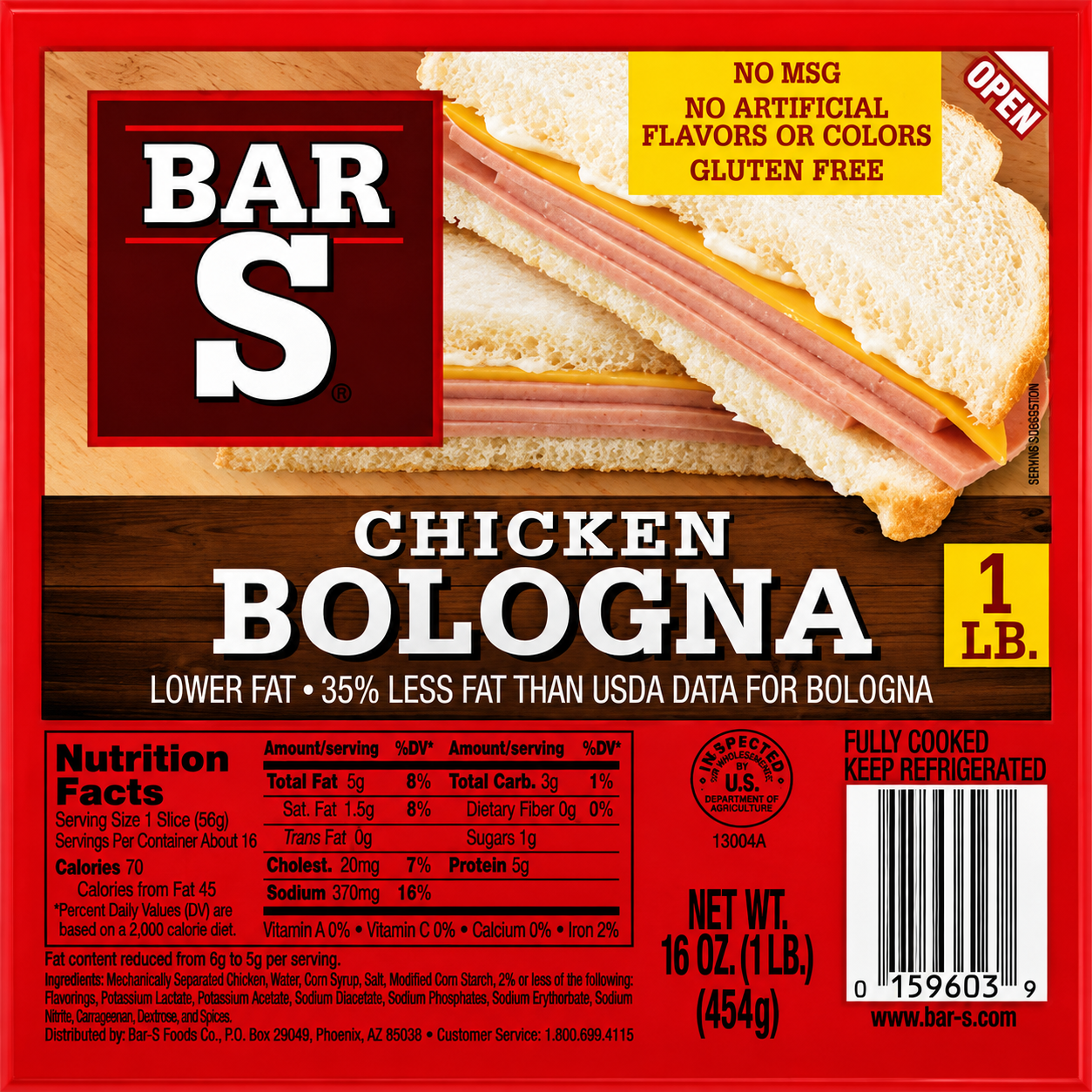 BAR-S Chicken Bologna