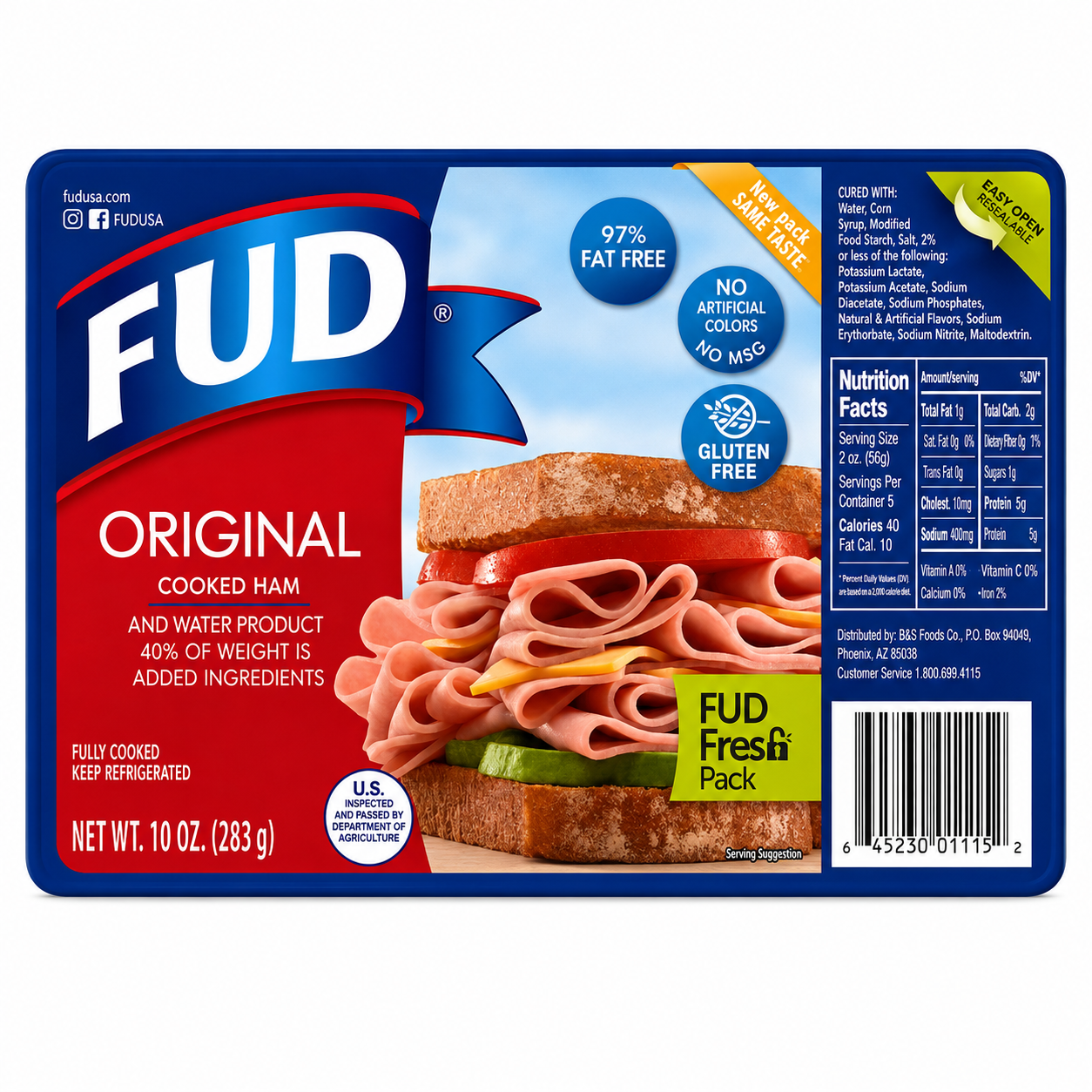 FUD Original Cooked Ham Pre-Pack